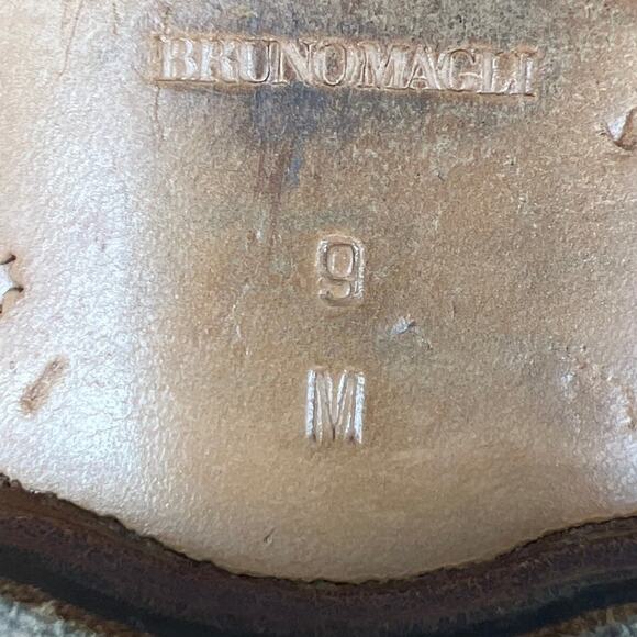 Bruno Magli Brown Leather Loafers - Picture 9 of 10